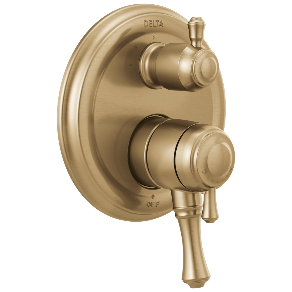 Delta - Traditional 2-Handle Monitor® 17 Series Valve Trim with 3-Setting Integrated Diverter - Champagne Bronze - T27897-CZ