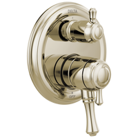 Delta - Traditional 2-Handle Monitor® 17 Series Valve Trim with 3-Setting Integrated Diverter - Polished Nickel - T27897-PN