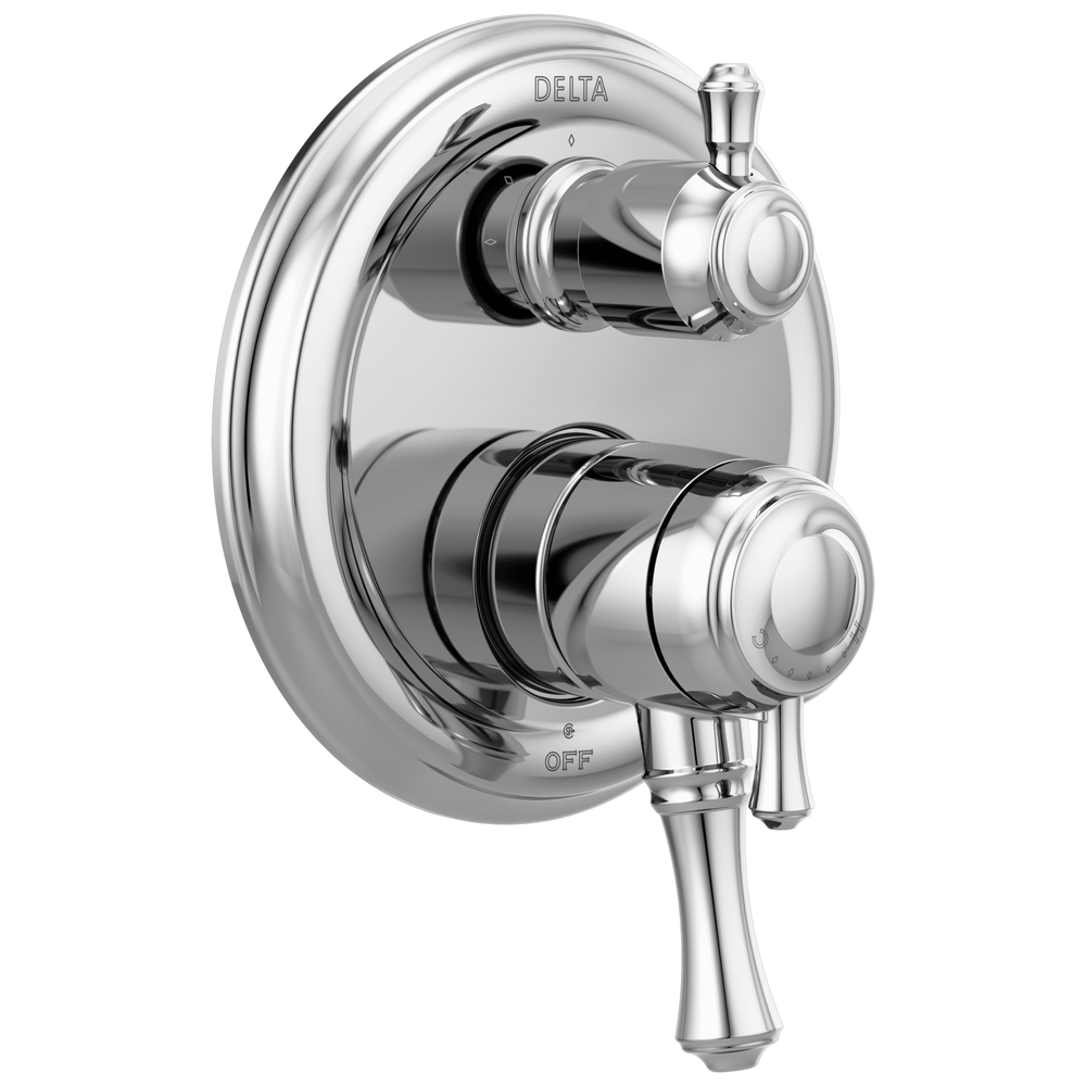 Delta - Traditional 2-Handle Monitor® 17 Series Valve Trim with 3-Setting Integrated Diverter - Chrome - T27897