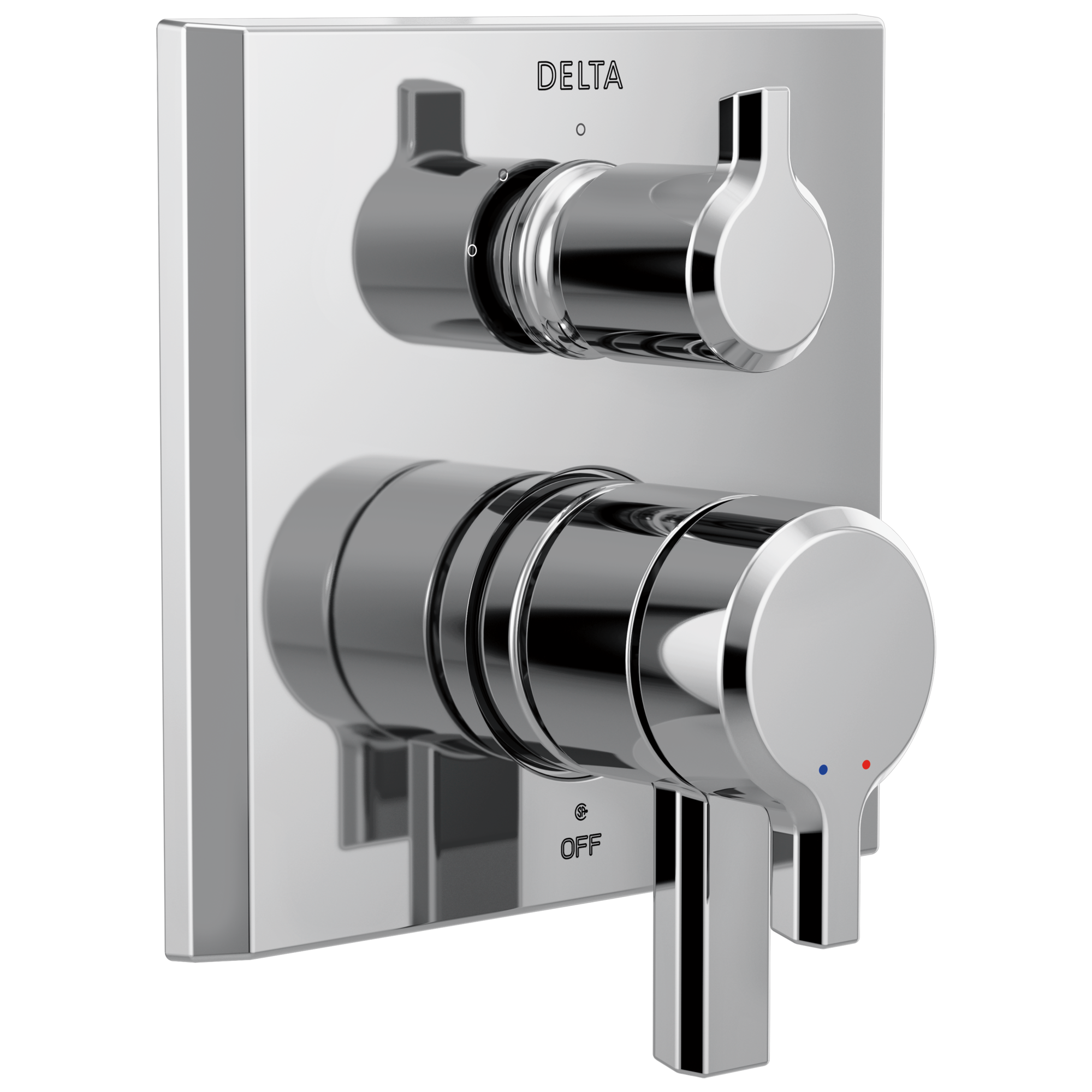 Delta - Monitor® 17 Series Valve Trim with 3-Setting Integrated Diverter - Lumicoat® Chrome - T27899-PR