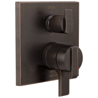 Delta - Angular Modern Monitor® 17 Series Valve Trim with 6-Setting Integrated Diverter - Venetian Bronze - T27967-RB