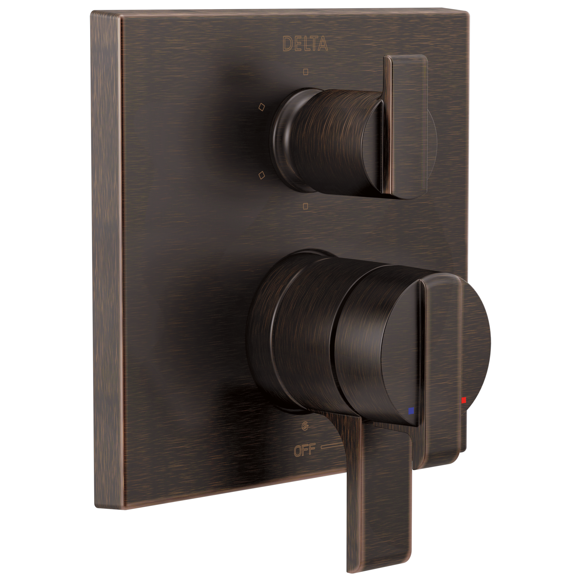 Delta - Angular Modern Monitor® 17 Series Valve Trim with 6-Setting Integrated Diverter - Venetian Bronze - T27967-RB