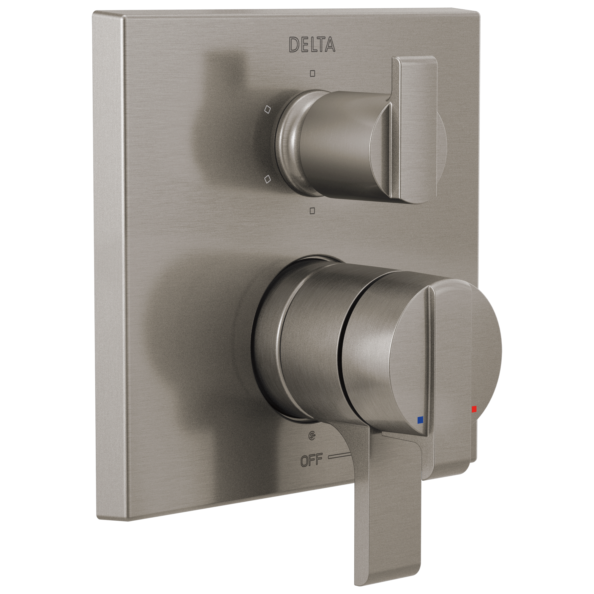 Delta - Angular Modern Monitor® 17 Series Valve Trim with 6-Setting Integrated Diverter - Stainless - T27967-SS