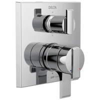 Delta - Angular Modern Monitor® 17 Series Valve Trim with 6-Setting Integrated Diverter - Chrome - T27967