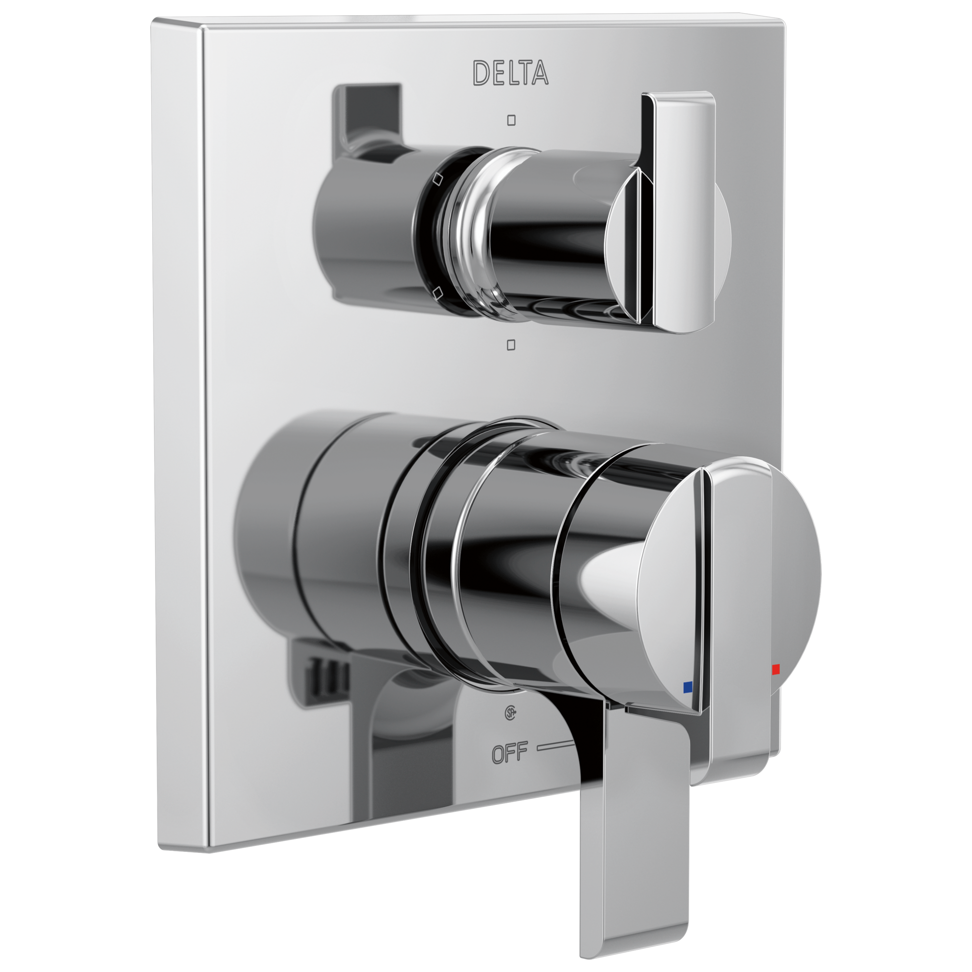 Delta - Angular Modern Monitor® 17 Series Valve Trim with 6-Setting Integrated Diverter - Chrome - T27967