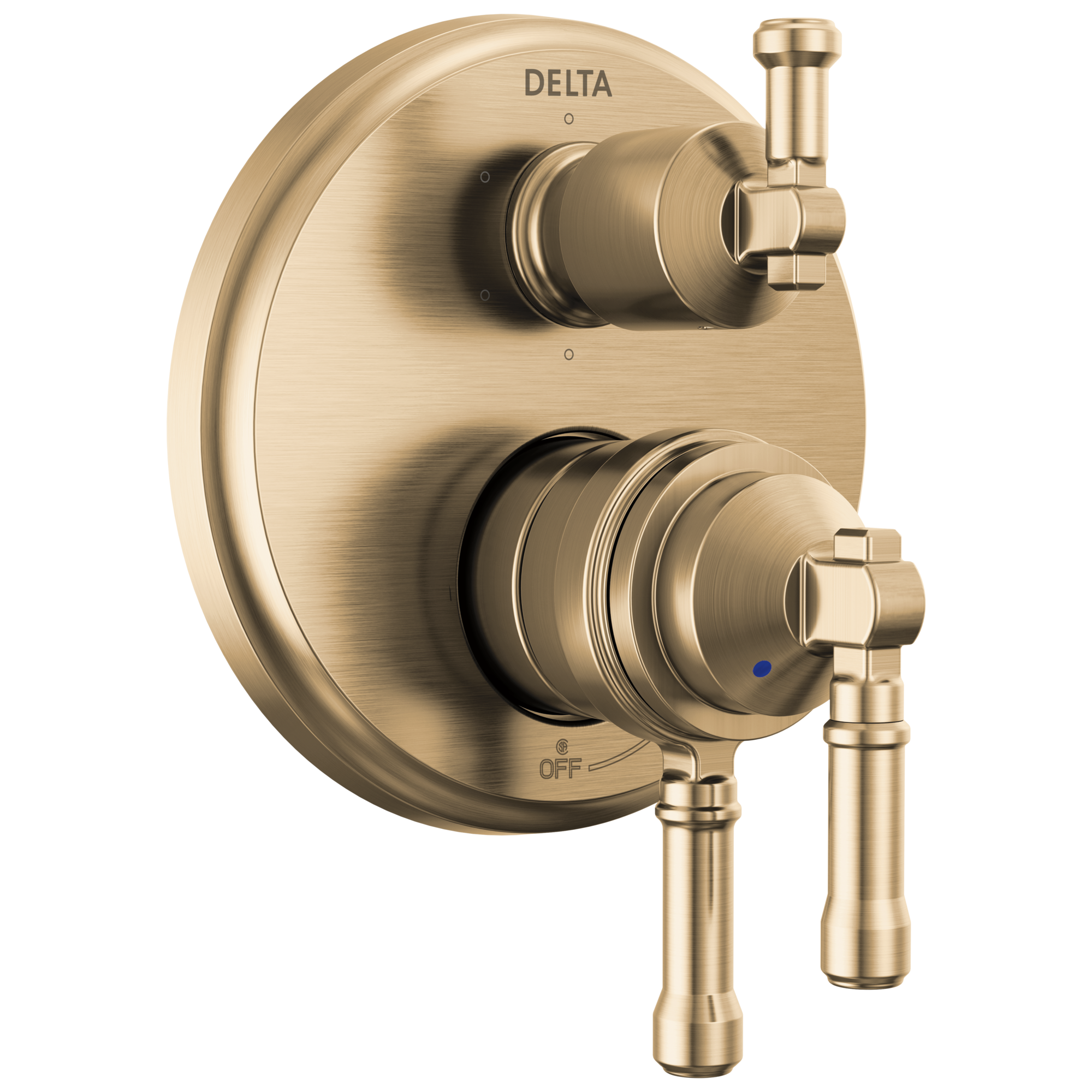 Delta - 17 Series Integrated Diverter Trim 6-Setting - Lumicoat® Champagne Bronze - T27984-CZ-PR