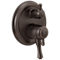 Delta - Traditional 2-Handle Monitor® 17 Series Valve Trim with 6-Setting Integrated Diverter - Venetian Bronze - T27997-RB