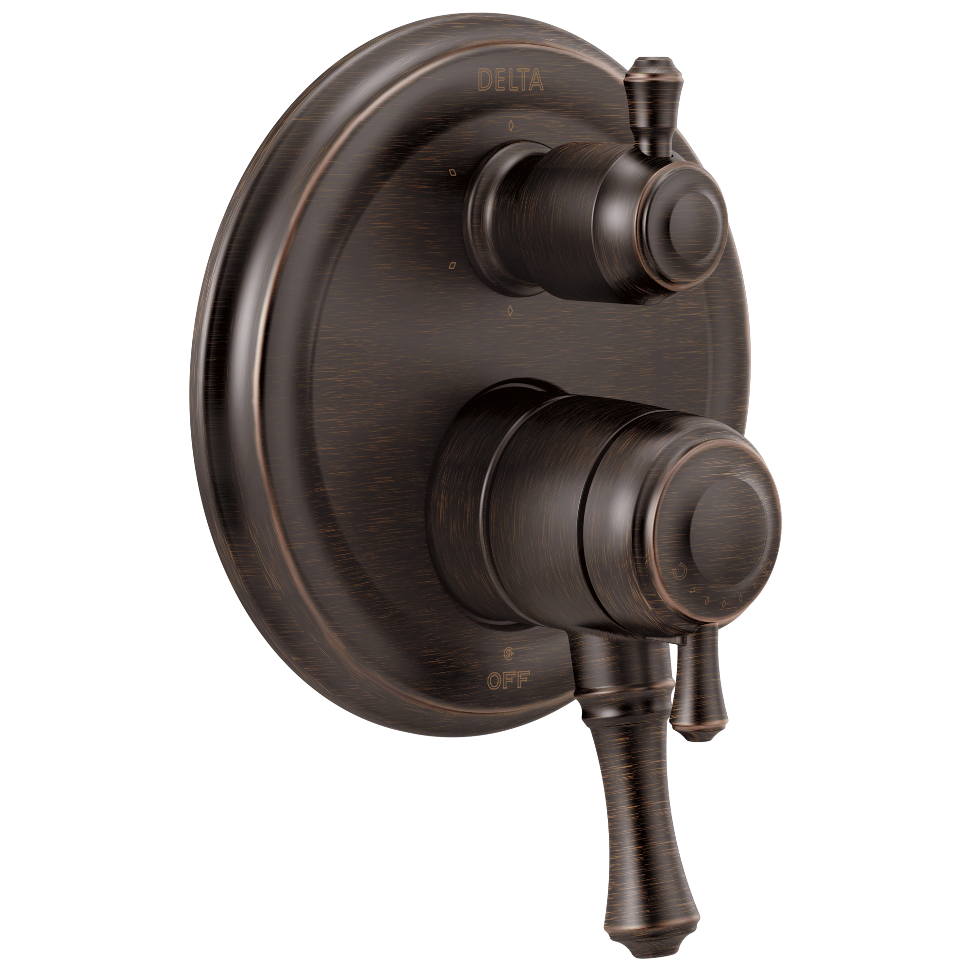 Delta - Traditional 2-Handle Monitor® 17 Series Valve Trim with 6-Setting Integrated Diverter - Venetian Bronze - T27997-RB