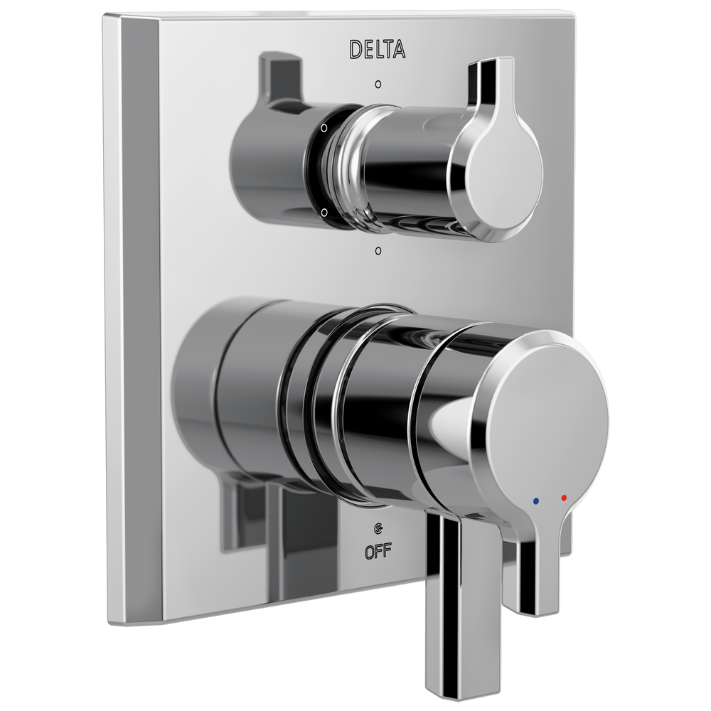 Delta - Monitor® 17 Series Valve Trim with 6-Setting Integrated Diverter - Lumicoat® Chrome - T27999-PR