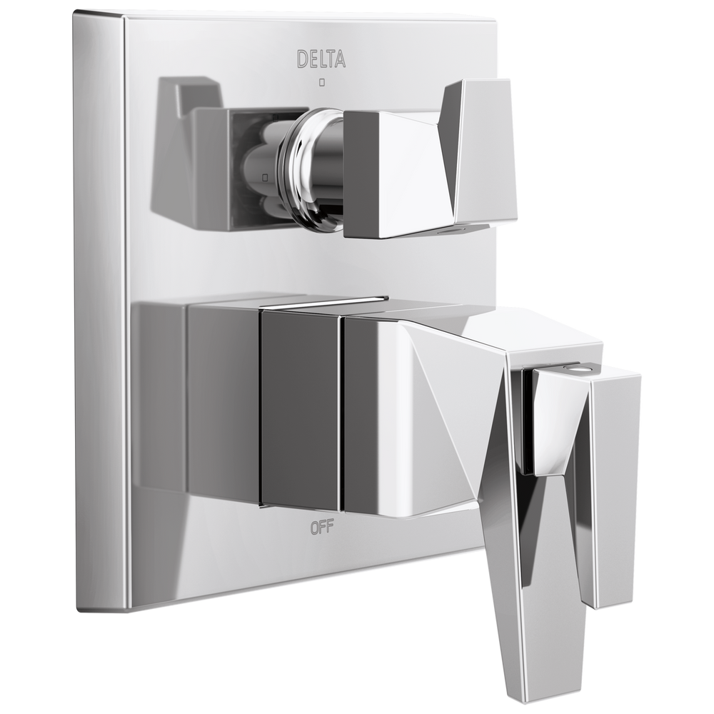 Delta - Two-Handle Monitor 17T Series Valve Trim with 3-Setting Diverter - Lumicoat® Chrome - T27T843-PR