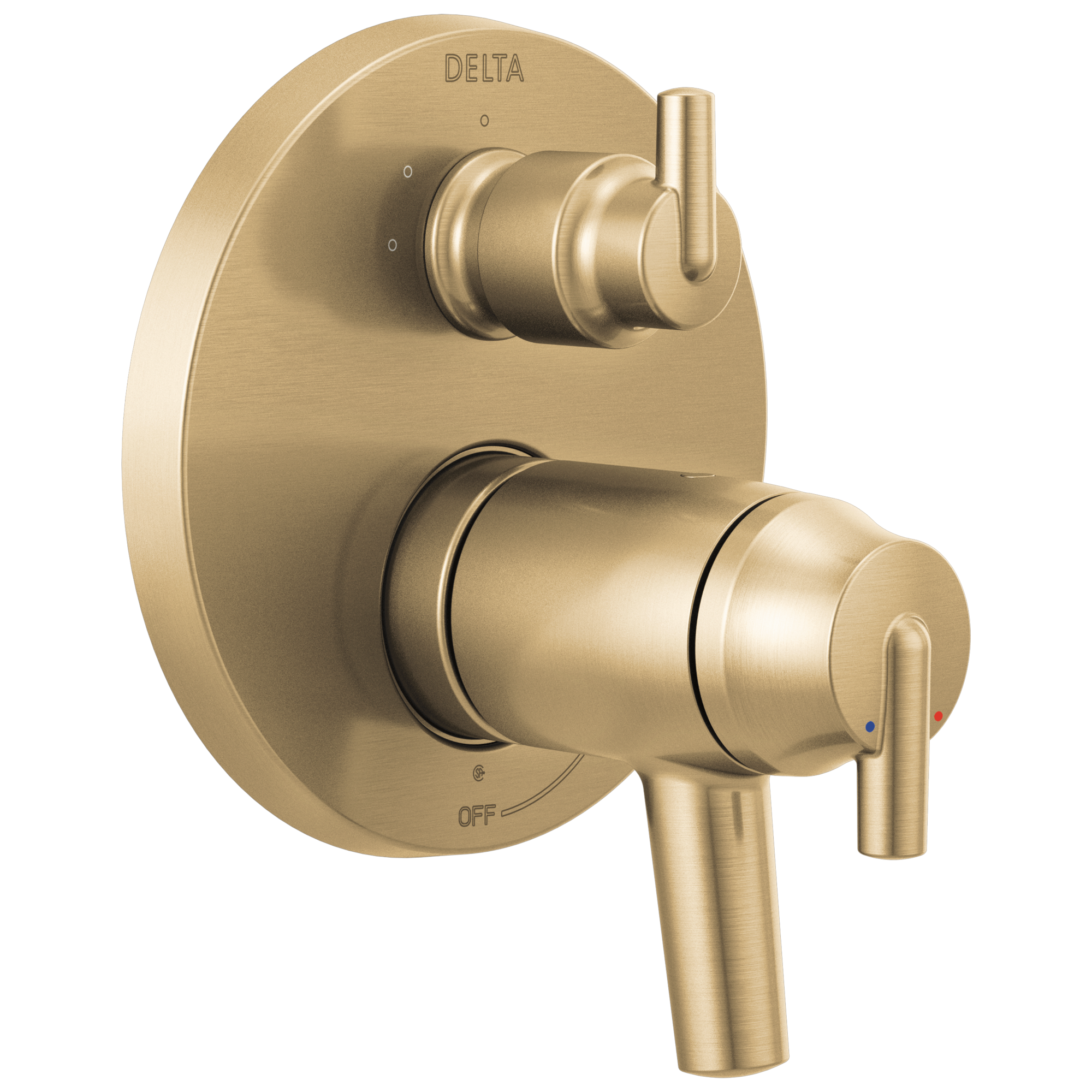 Delta - Contemporary Two Handle TempAssure® 17T Series Valve Trim with 3-Setting Integrated Diverter - Champagne Bronze - T27T859-CZ