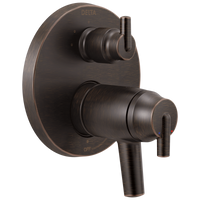 Delta - Contemporary Two Handle TempAssure® 17T Series Valve Trim with 3-Setting Integrated Diverter - Venetian Bronze - T27T859-RB