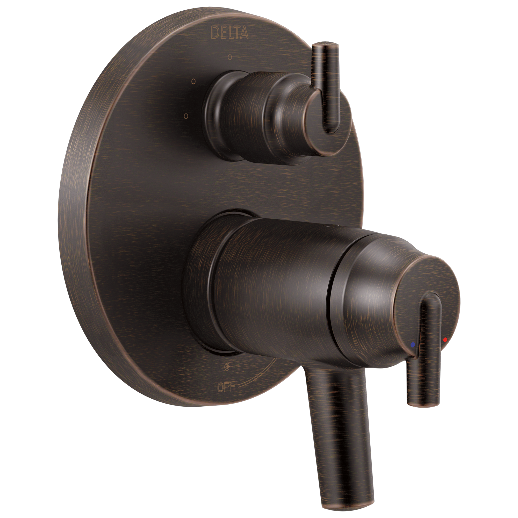 Delta - Contemporary Two Handle TempAssure® 17T Series Valve Trim with 3-Setting Integrated Diverter - Venetian Bronze - T27T859-RB