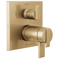 Delta - Angular Modern TempAssure® 17T Series Valve Trim with 3-Setting Integrated Diverter - Champagne Bronze - T27T867-CZ