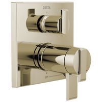 Delta - Angular Modern TempAssure® 17T Series Valve Trim with 3-Setting Integrated Diverter - Polished Nickel - T27T867-PN