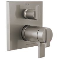 Delta - Angular Modern TempAssure® 17T Series Valve Trim with 3-Setting Integrated Diverter - Stainless - T27T867-SS