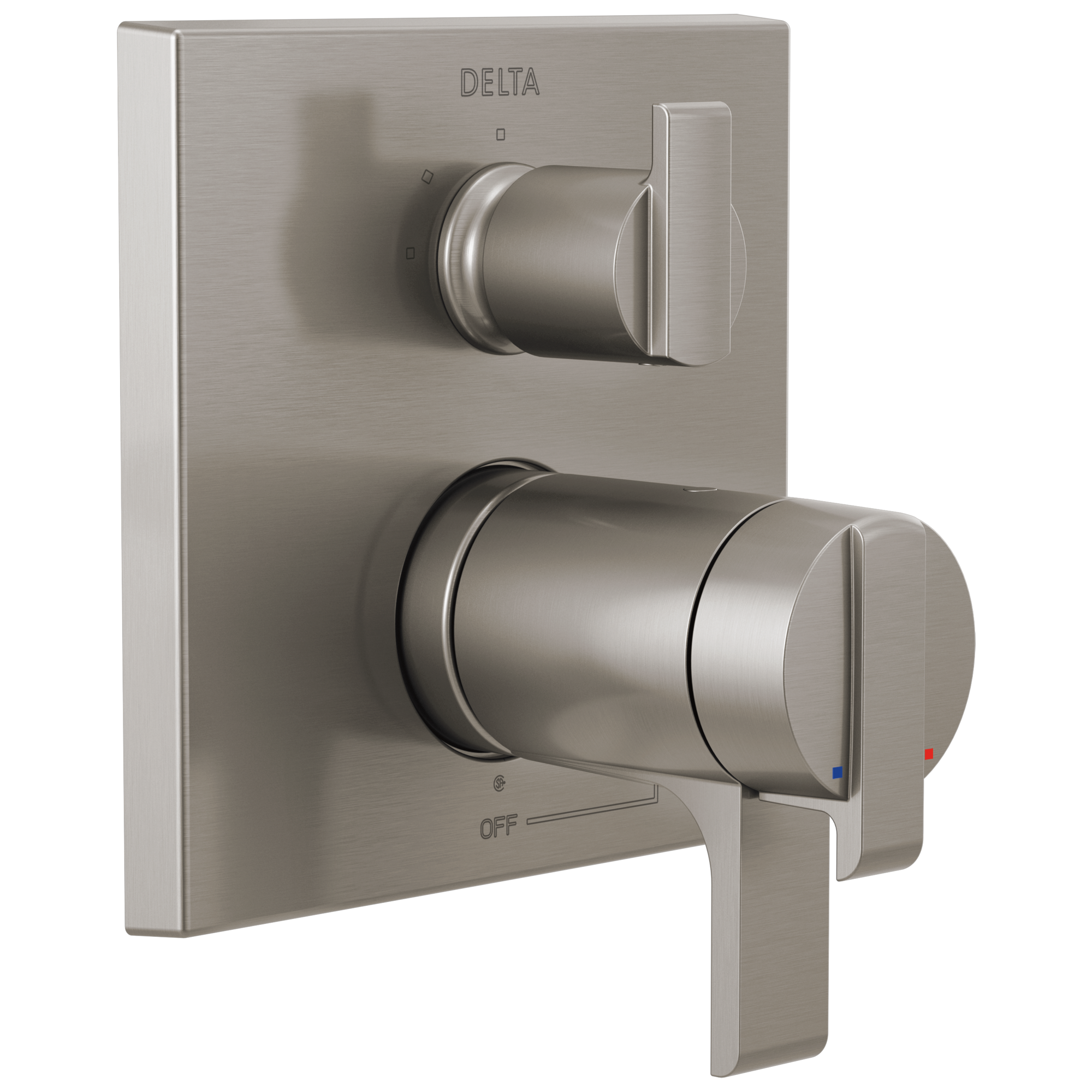 Delta - Angular Modern TempAssure® 17T Series Valve Trim with 3-Setting Integrated Diverter - Stainless - T27T867-SS