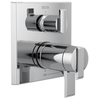 Delta - Angular Modern TempAssure® 17T Series Valve Trim with 3-Setting Integrated Diverter - Chrome - T27T867