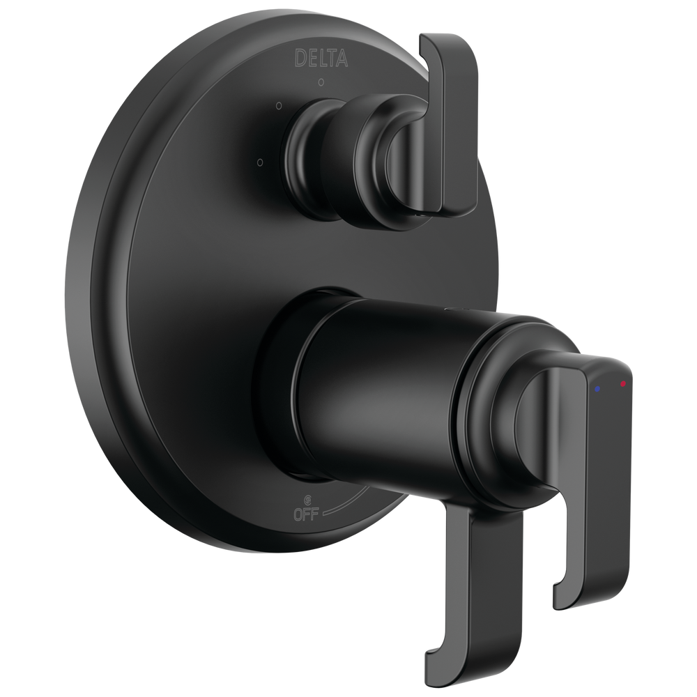 Delta - TempAssure 17T Series Integrated Diverter Trim with 3-Setting - Matte Black - T27T889-BL