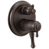 Delta - Traditional 2-Handle TempAssure® 17T Series Valve Trim with 3-Setting Integrated Diverter - Venetian Bronze - T27T897-RB