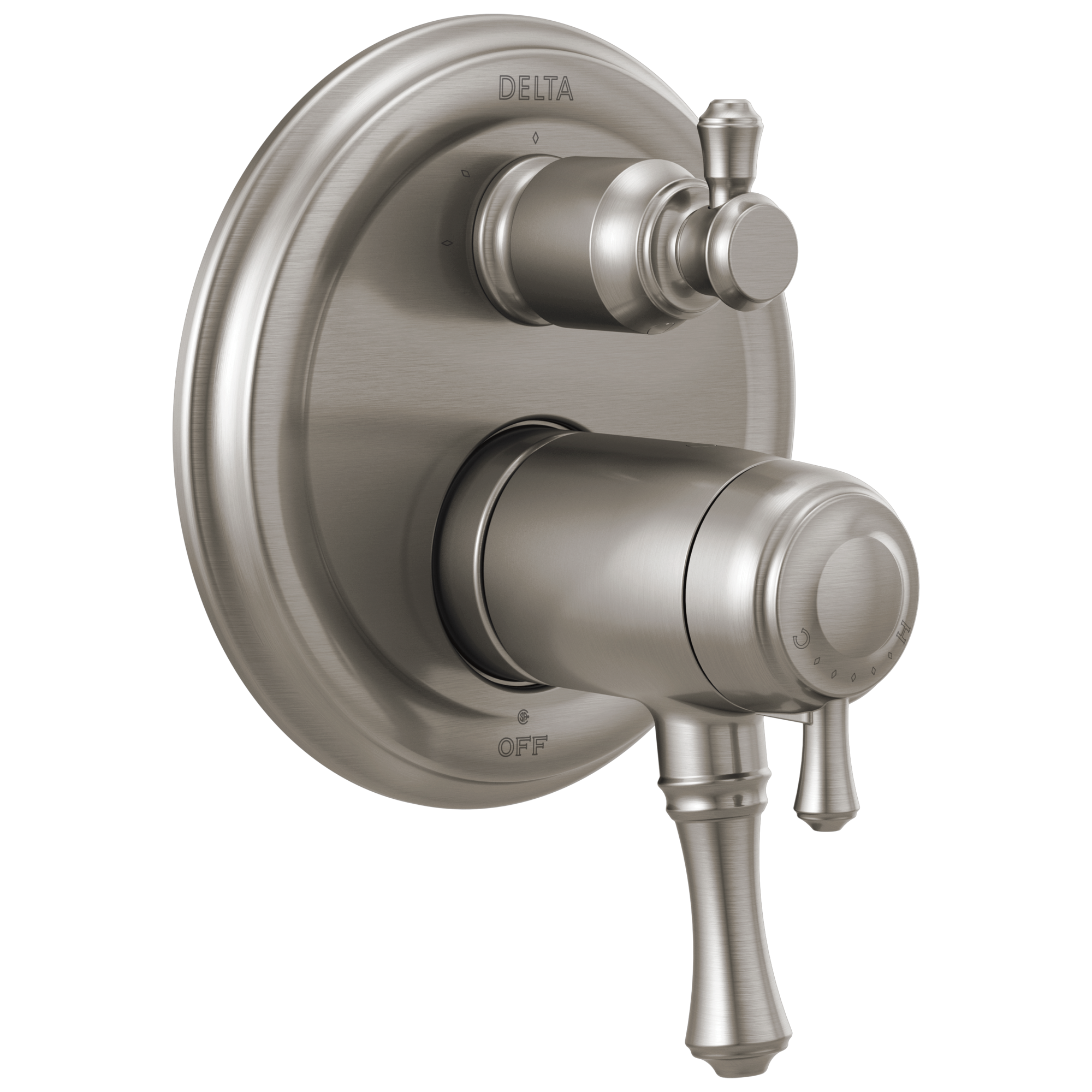 Delta - Traditional 2-Handle TempAssure® 17T Series Valve Trim with 3-Setting Integrated Diverter - Stainless - T27T897-SS