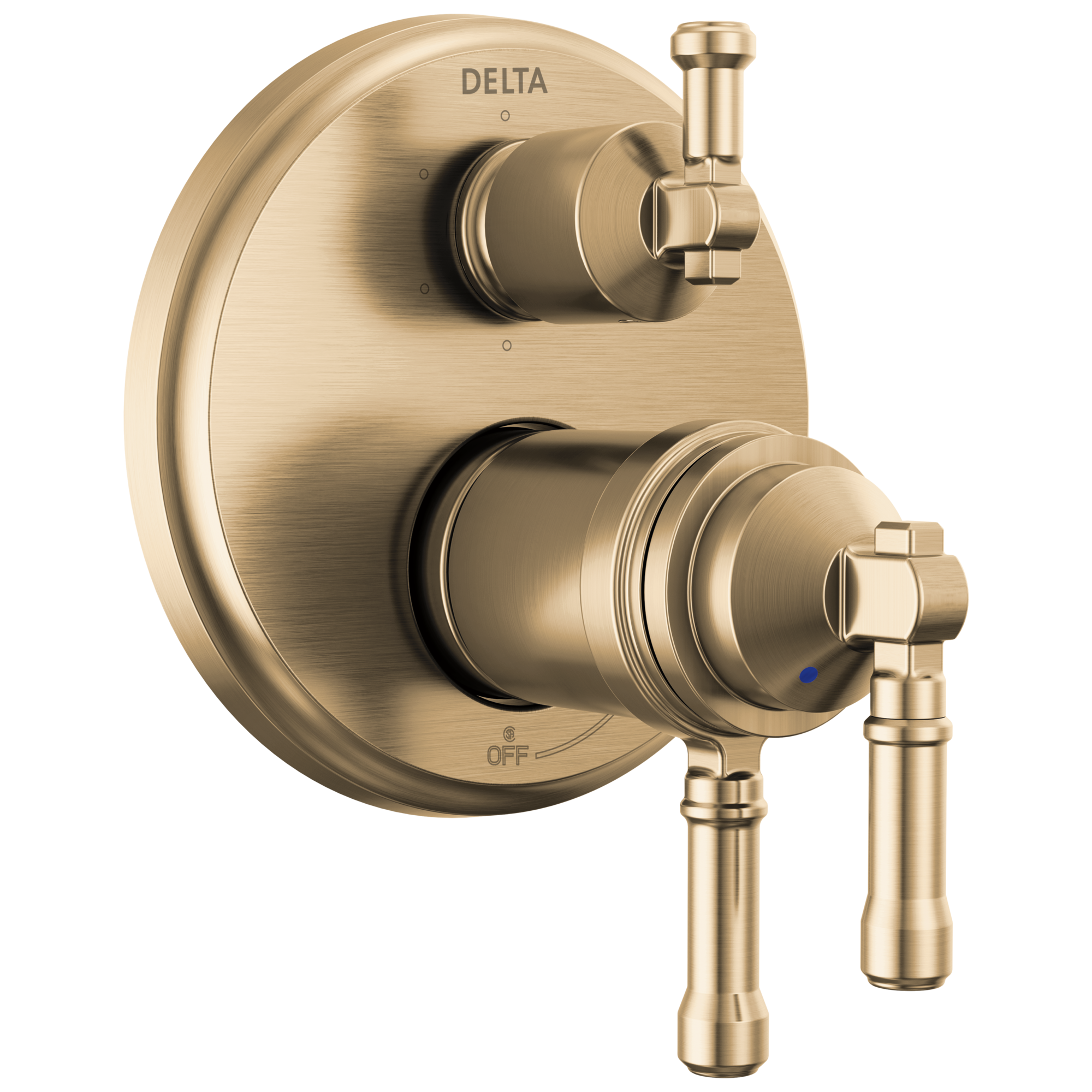 Delta - 17T Series Integrated Diverter Trim 6-Setting - Lumicoat® Champagne Bronze - T27T984-CZ-PR