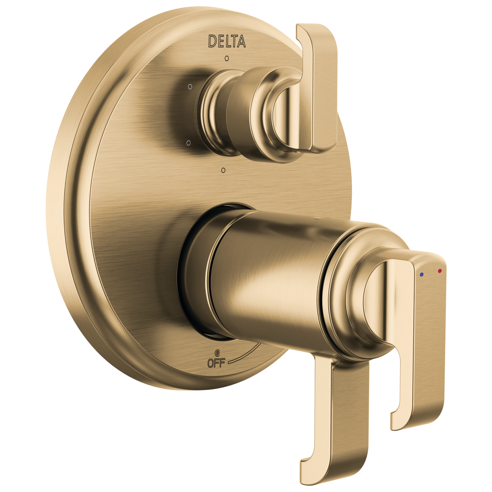 Delta - TempAssure 17T Series Integrated Diverter Trim with 6-Setting - Lumicoat® Champagne Bronze - T27T989-CZ-PR