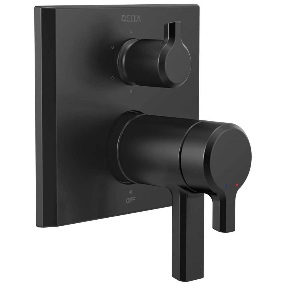 Delta - TempAssure® 17T Series Valve Trim with 6-Setting Integrated Diverter - Matte Black - T27T999-BL