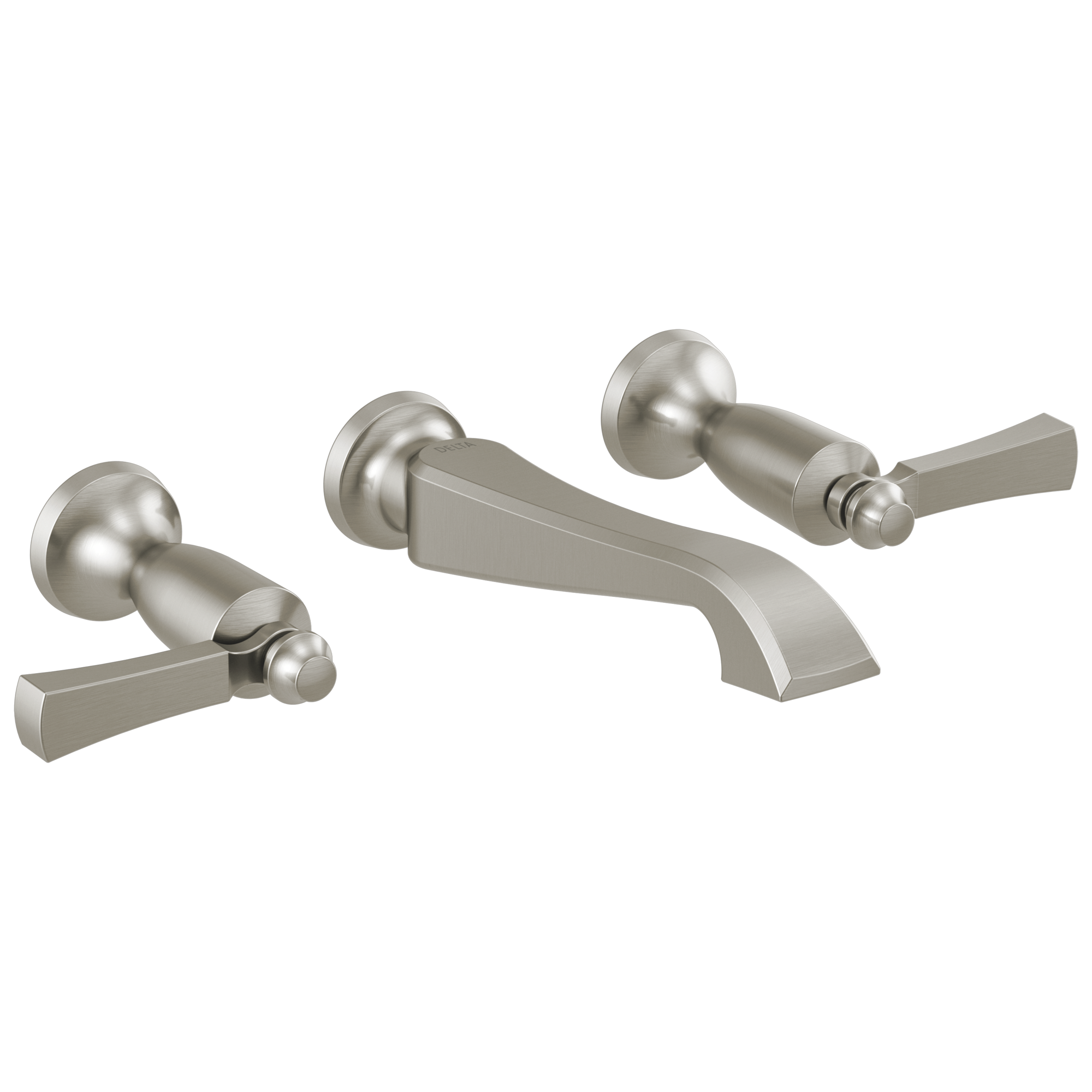 Delta - Two Handle Wall Mount Bathroom Faucet Trim Only - Stainless - T3556LF-SSWL