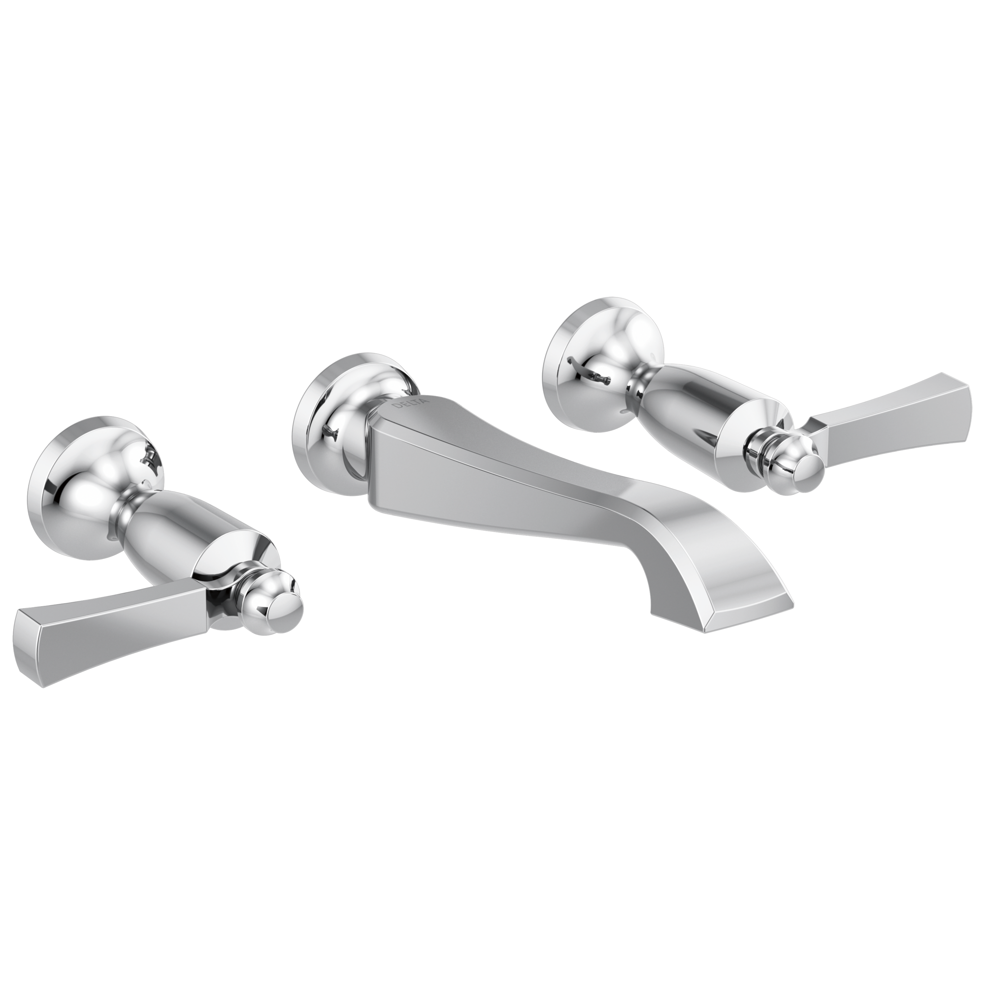 Delta - Two Handle Wall Mount Bathroom Faucet Trim Only - Chrome - T3556LF-WL