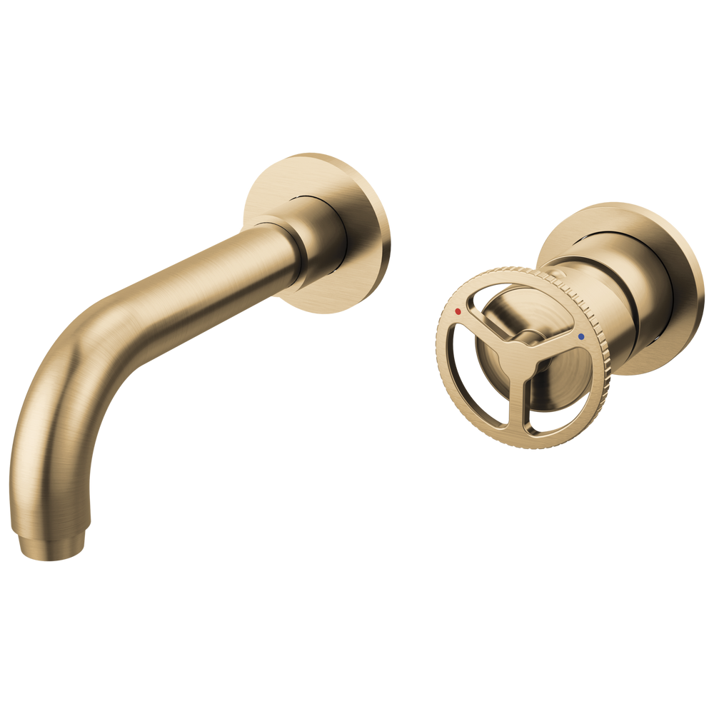 Delta - Single Handle Wall Mount Bathroom Faucet Trim - Champagne Bronze - T3558LF-CZWL