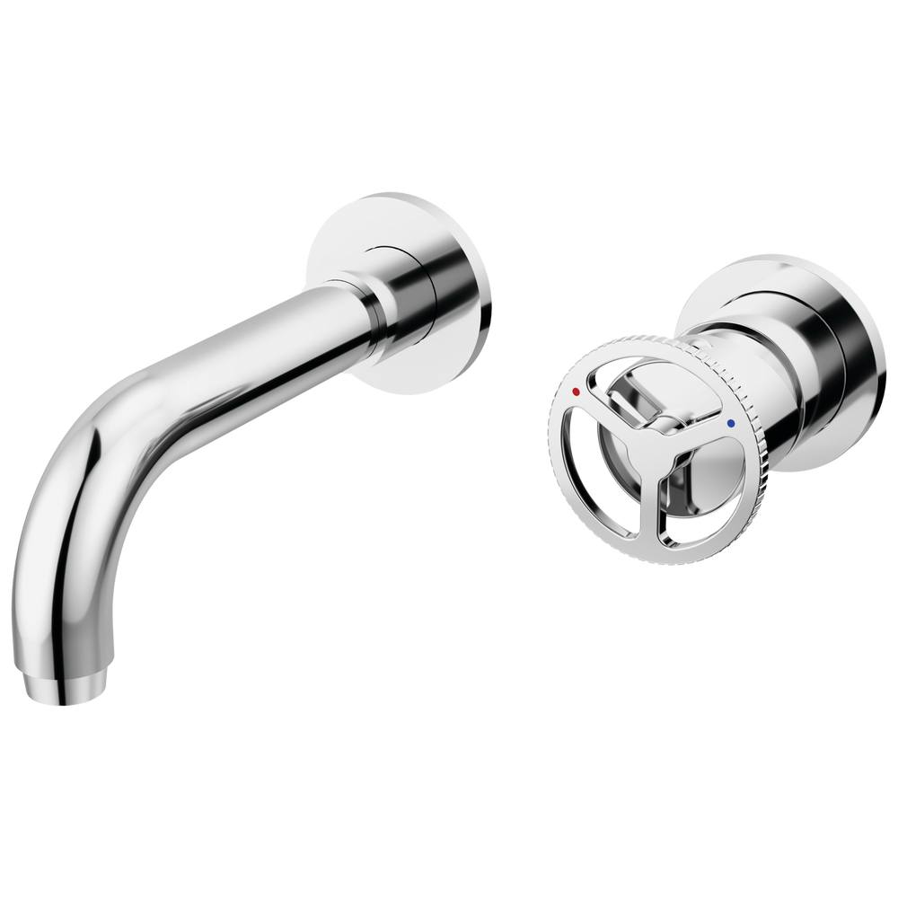 Delta - Single Handle Wall Mount Bathroom Faucet Trim - Chrome - T3558LF-WL