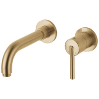 Delta - Single Handle Wall Mount Bathroom Faucet Trim - Champagne Bronze - T3559LF-CZWL