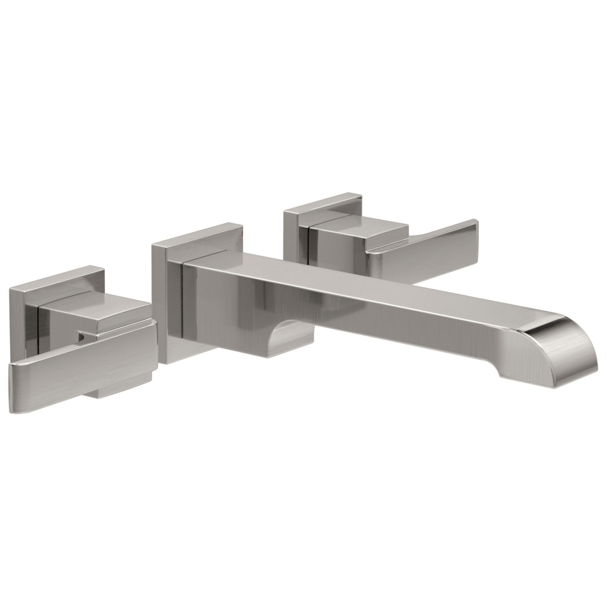 Delta - Two Handle Wall Mount Bathroom Faucet Trim - Stainless - T3567LF-SSWL