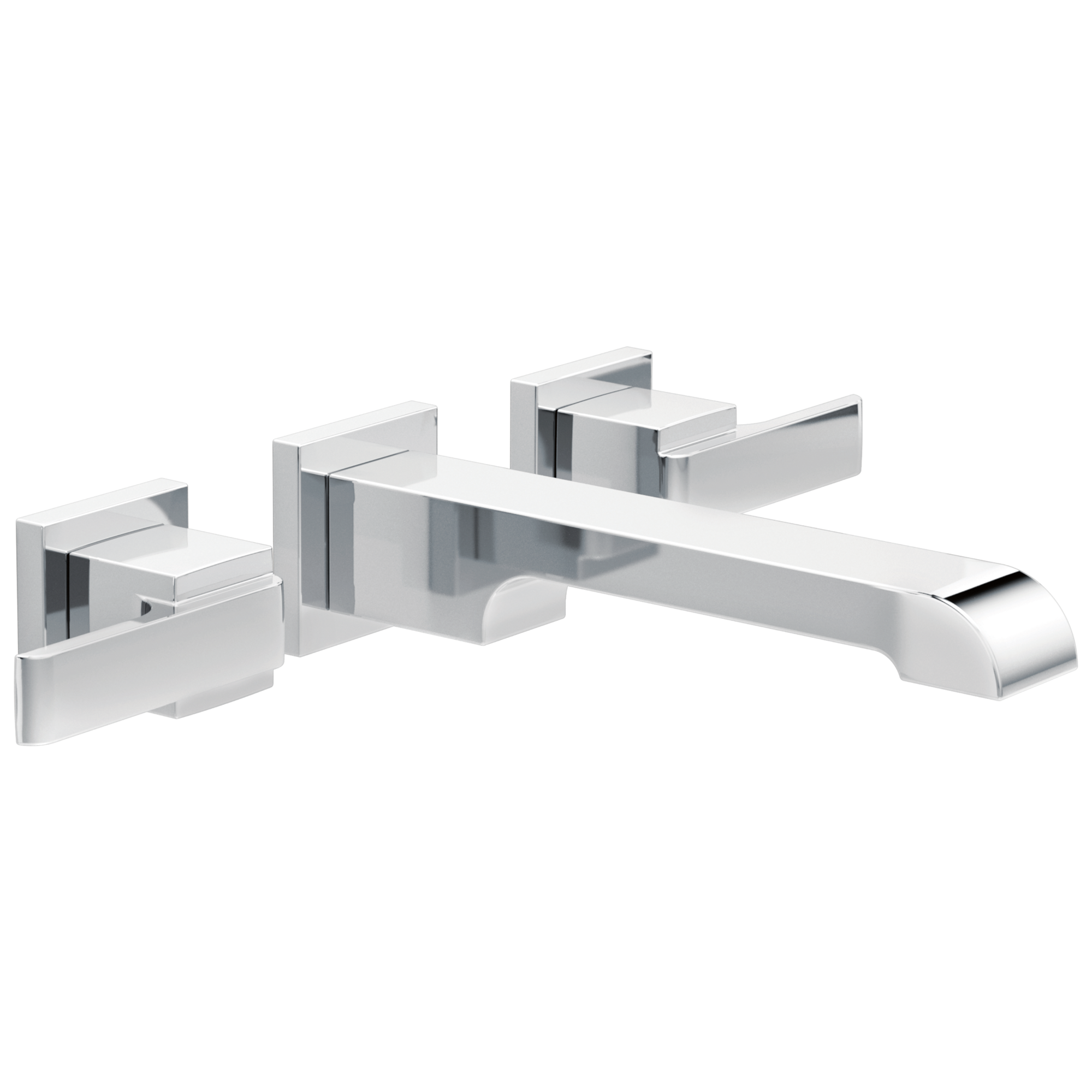 Delta - Two Handle Wall Mount Bathroom Faucet Trim - Chrome - T3567LF-WL