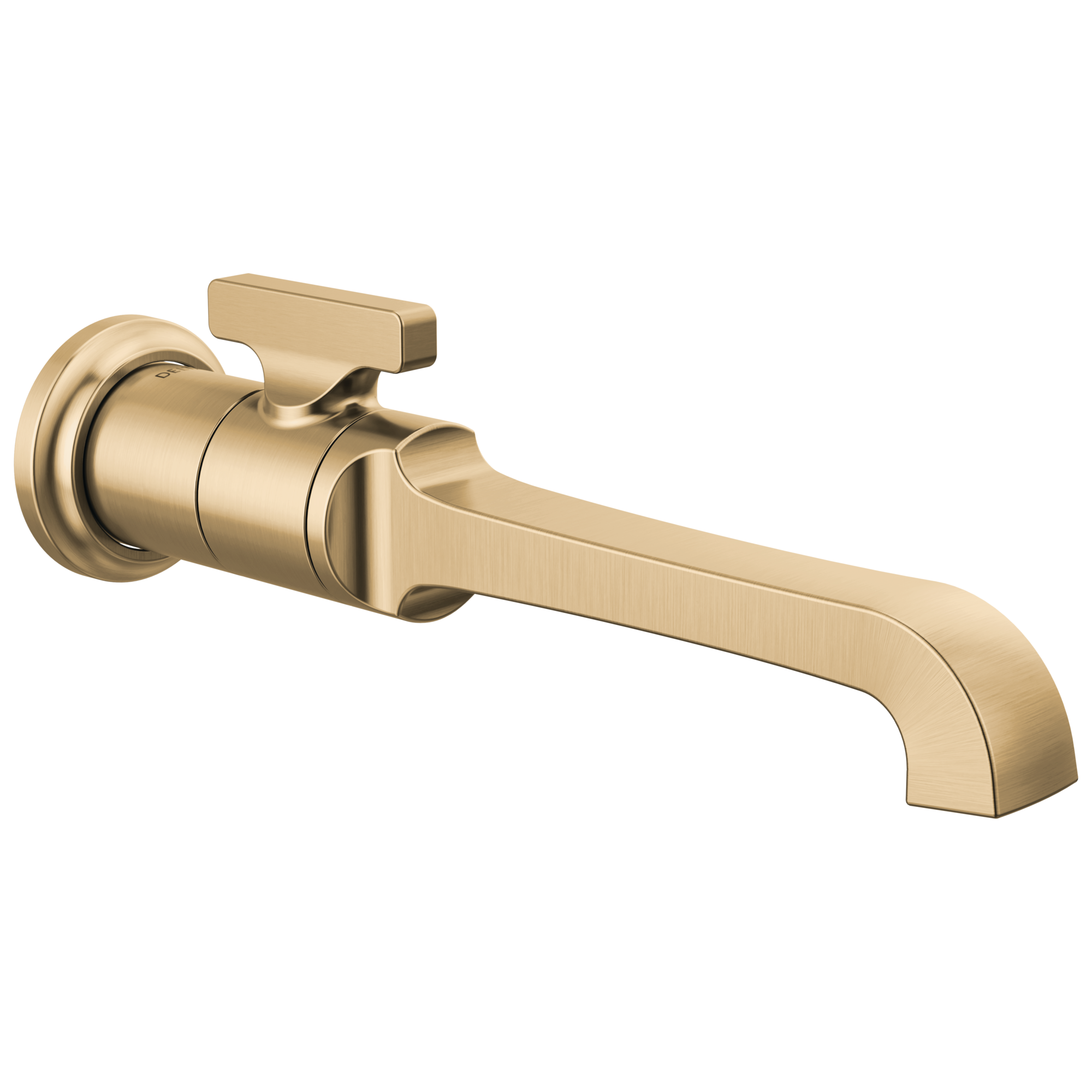 Delta - Single Handle Wall Mount Bathroom Faucet Trim - Lumicoat® Champagne Bronze - T3589LF-CZ-PR-WL