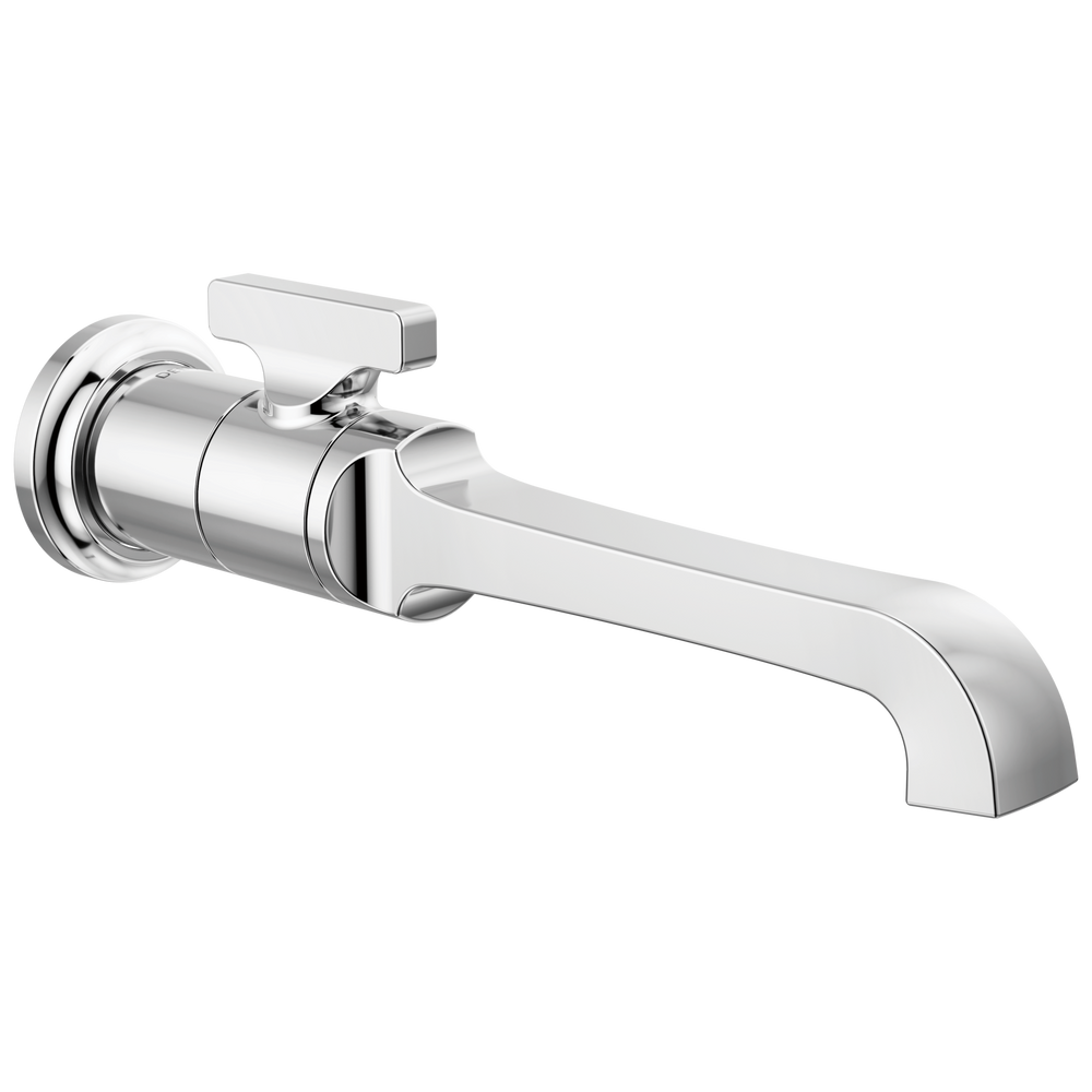 Delta - Single Handle Wall Mount Bathroom Faucet Trim - Lumicoat® Chrome - T3589LF-PR-WL