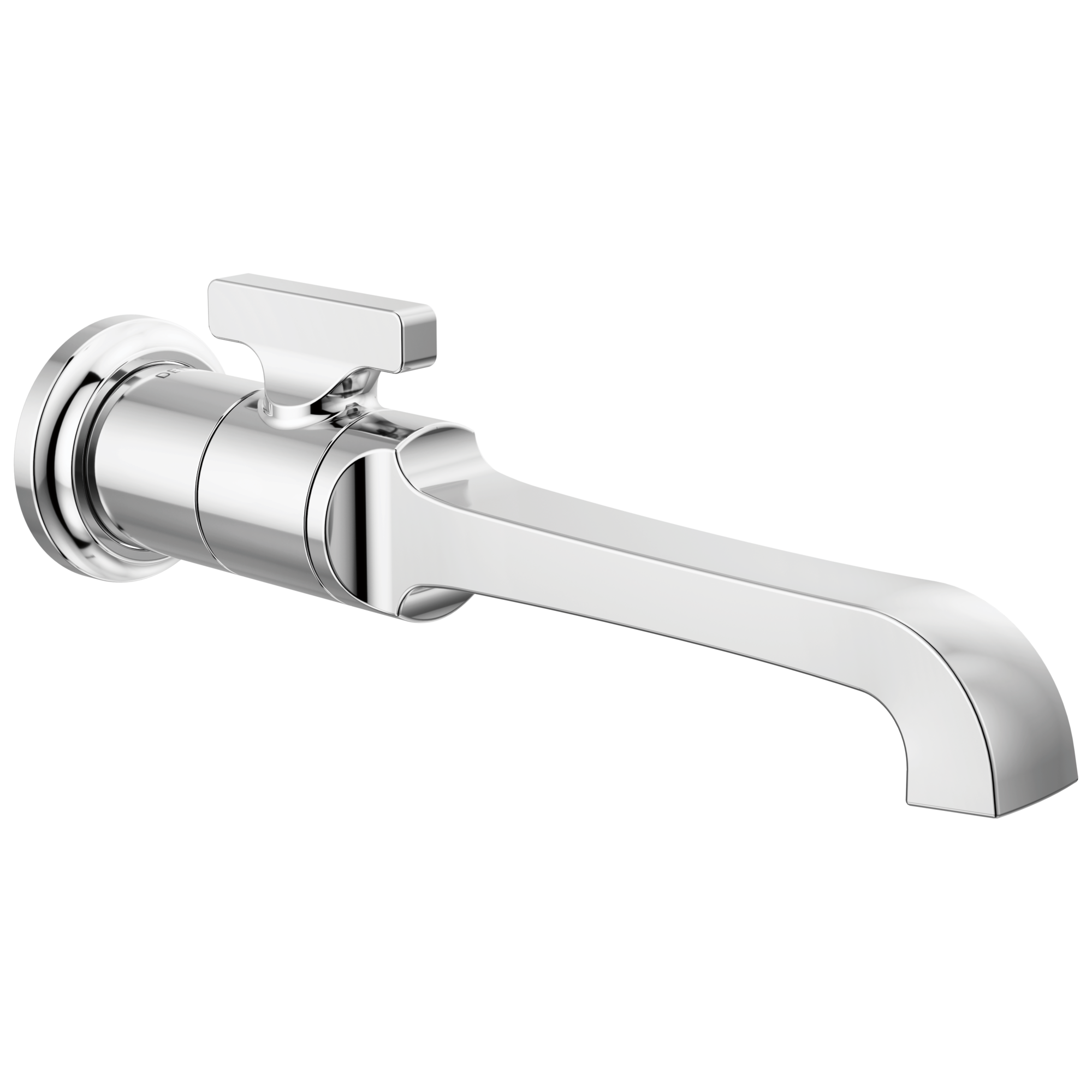 Delta - Single Handle Wall Mount Bathroom Faucet Trim - Lumicoat® Chrome - T3589LF-PR-WL