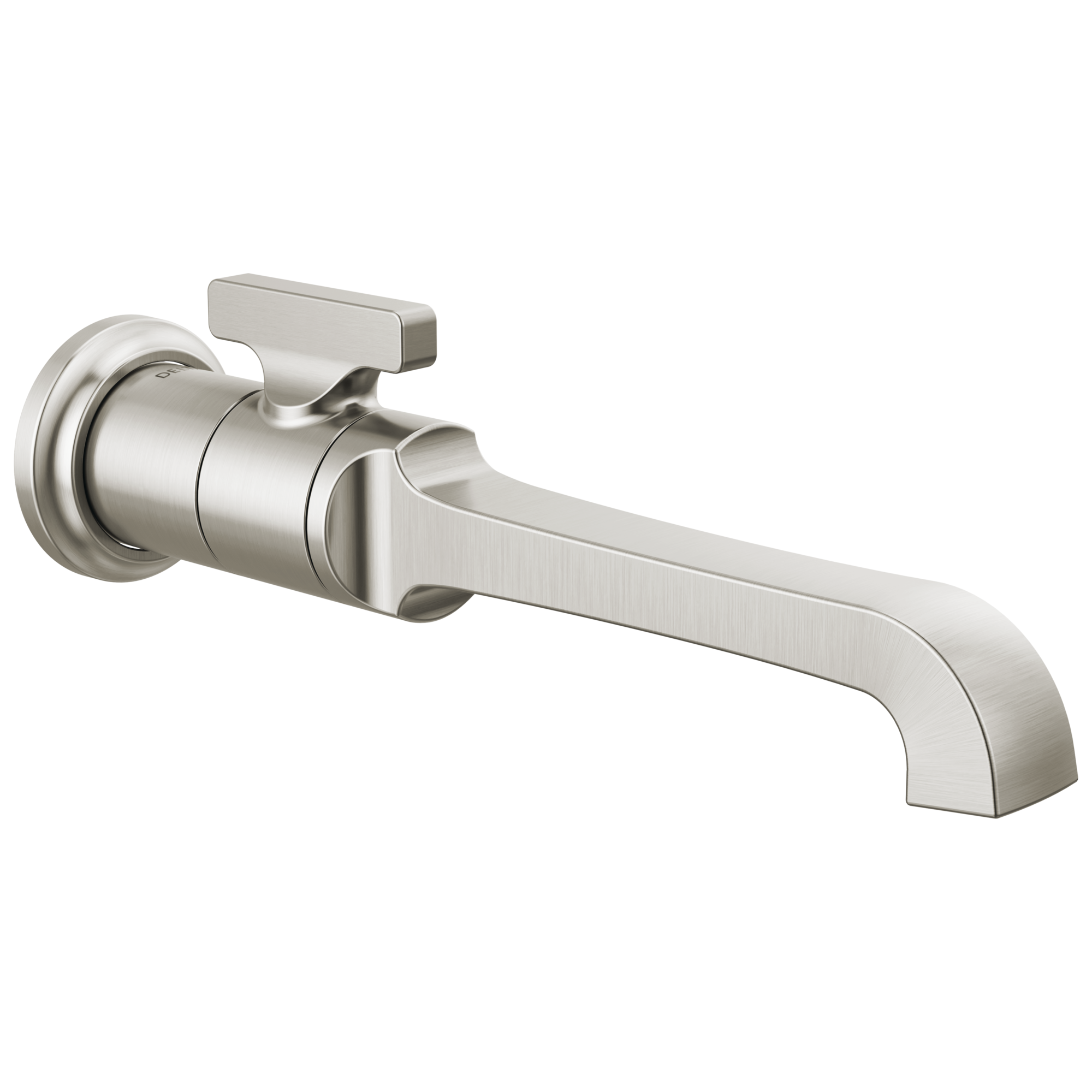 Delta - Single Handle Wall Mount Bathroom Faucet Trim - Lumicoat® Stainless - T3589LF-SS-PR-WL