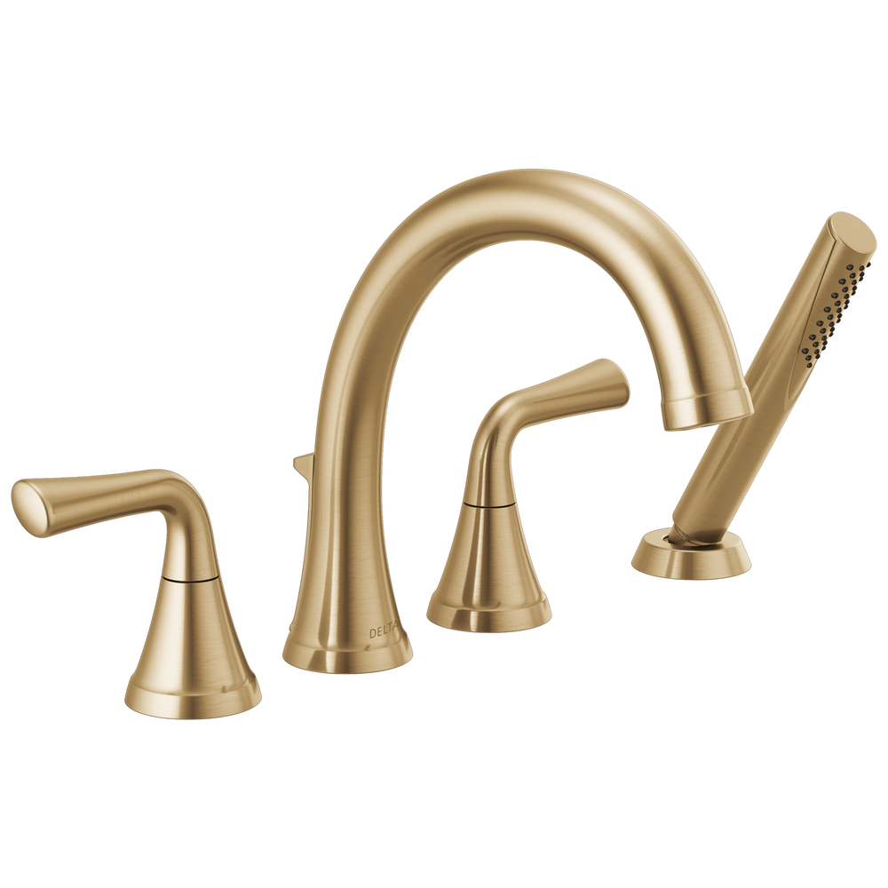 Delta - Roman Tub Trim with Hand Shower - Champagne Bronze - T4733-CZ