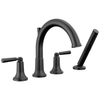 Delta - Roman Tub Trim with Hand Shower - Matte Black - T4735-BL