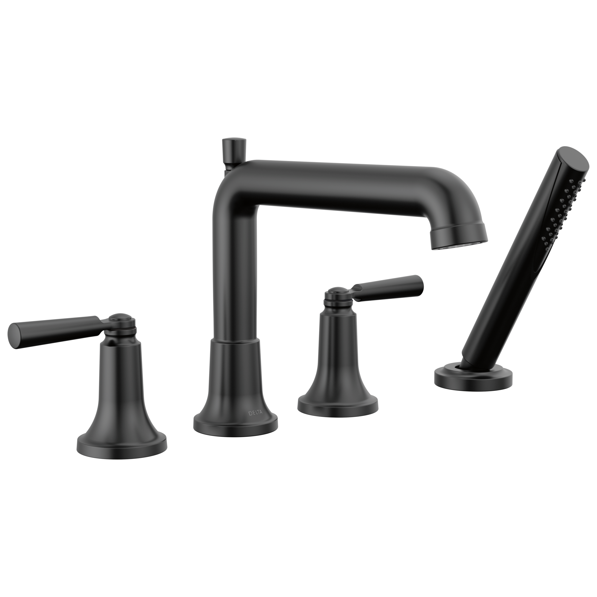 Delta - Roman Tub Trim with Hand Shower - Matte Black - T4736-BL