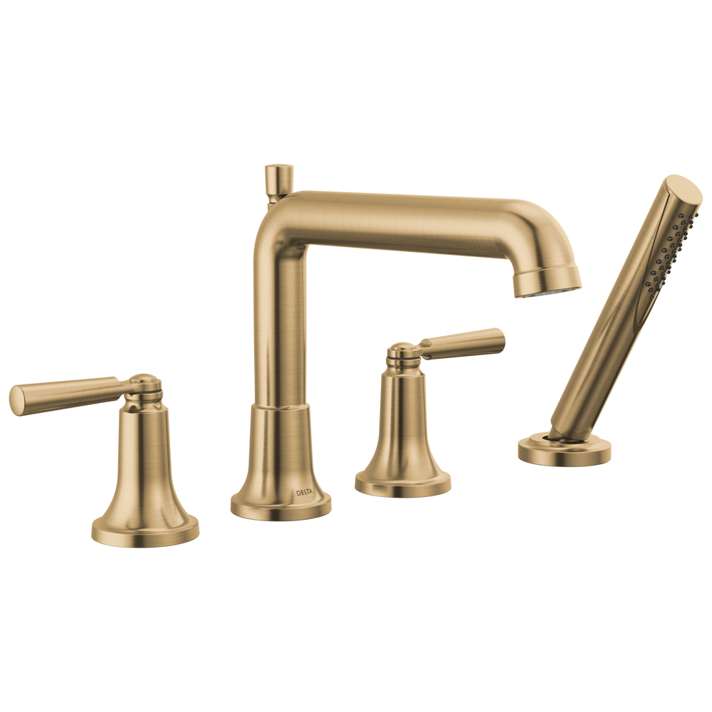 Delta - Roman Tub Trim with Hand Shower - Champagne Bronze - T4736-CZ