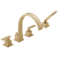 Delta - Roman Tub Trim with Hand Shower - Champagne Bronze - T4753-CZ