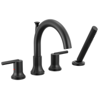 Delta - Roman Tub with Hand Shower Trim - Matte Black - T4759-BL