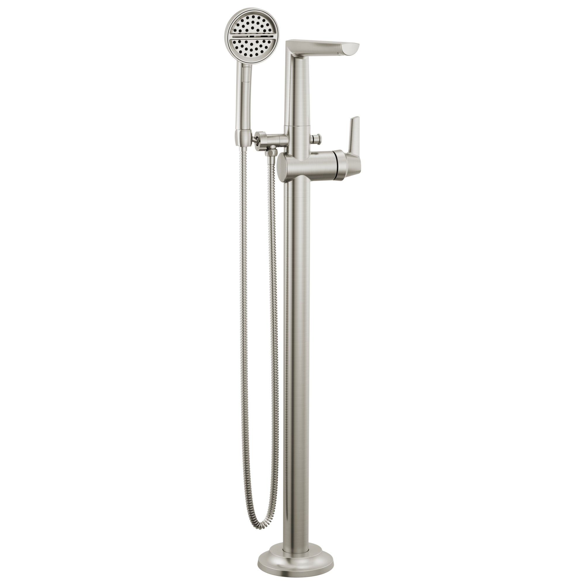 Delta - Free Standing Tub Filler - Lumicoat® Stainless - T4771-SS-PR-FL