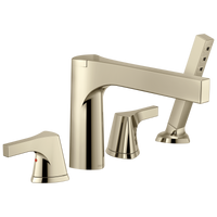 Delta - Roman Tub with Hand Shower Trim - Polished Nickel - T4774-PN