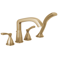 Delta - Four Hole Roman Tub Trim - Lumicoat® Champagne Bronze - T4776-CZ-PR