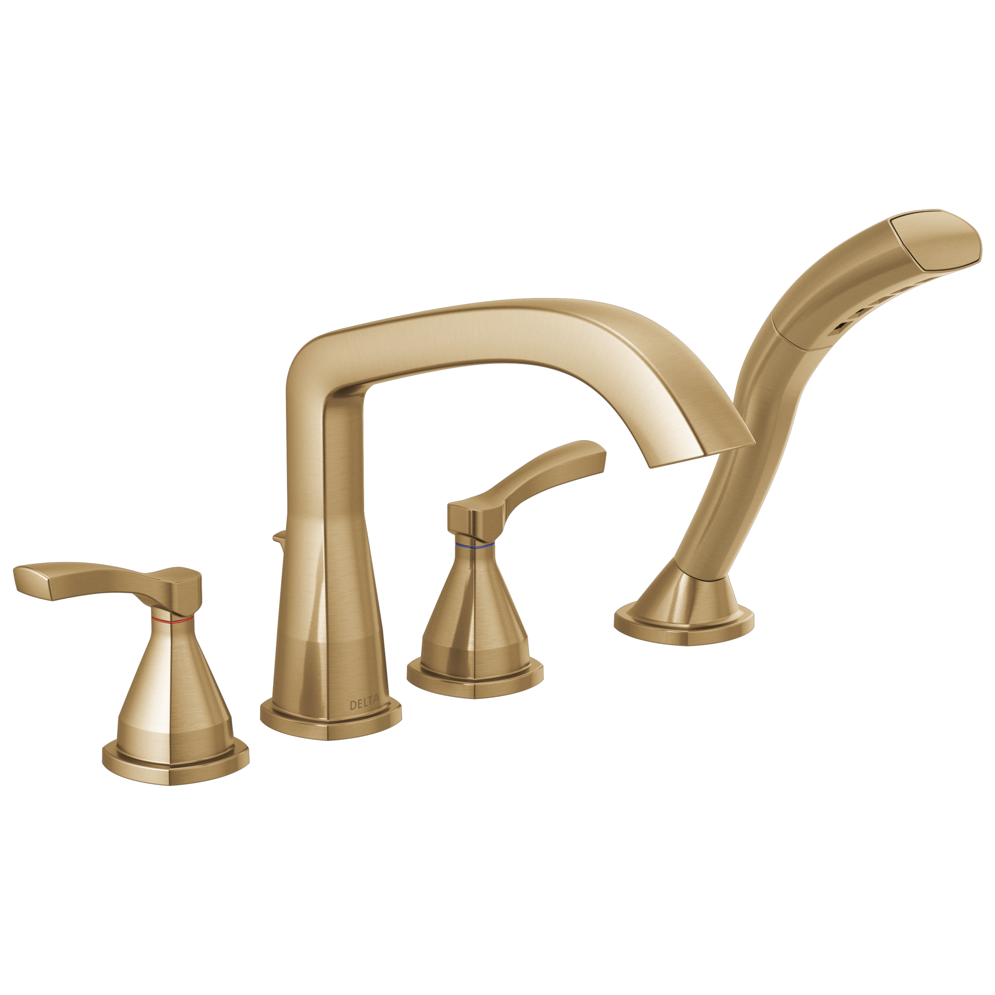 Delta - Four Hole Roman Tub Trim - Lumicoat® Champagne Bronze - T4776-CZ-PR