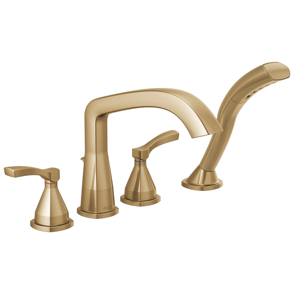 Delta - Four Hole Roman Tub Trim - Champagne Bronze - T4776-CZ